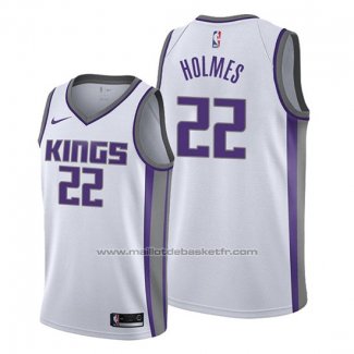 Maillot Sacramento Kings Richaun Holmes #22 Association Blanc