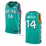 Maillot San Antonio Spurs Blake Wesley #14 Ville 2022-23 Vert