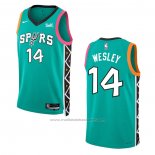 Maillot San Antonio Spurs Blake Wesley #14 Ville 2022-23 Vert