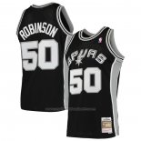 Maillot San Antonio Spurs David Robinson #50 Mitchell & Ness Noir