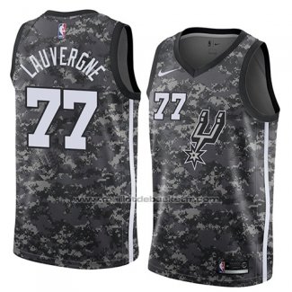 Maillot San Antonio Spurs Joffrey Lauvergne #77 Ville 2018 Gris