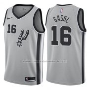 Maillot San Antonio Spurs Pau Gasol #16 Statement 2017-18 Gris