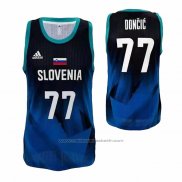 Maillot Slovenia Luka Doncic #77 Tokyo 2021 Bleu2
