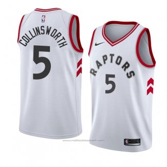 Maillot Toronto Raptors Kyle Collinsworth #5 Association 2018 Blanc