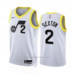 Maillot Utah Jazz Collin Sexton #2 Association 2022-23 Blanc