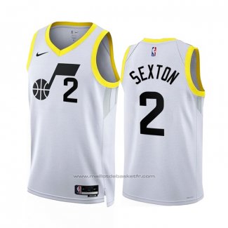 Maillot Utah Jazz Collin Sexton #2 Association 2022-23 Blanc