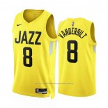 Maillot Utah Jazz Jarred Vanderbilt #8 Icon 2022-23 Jaune