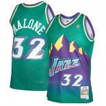 Maillot Utah Jazz Karl Malone #32 Mitchell & Ness 1996-97 Vert