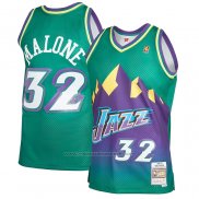 Maillot Utah Jazz Karl Malone #32 Mitchell & Ness 1996-97 Vert