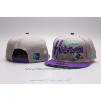 Casquette Charlotte Hornets Snapback Gris