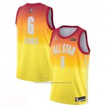 Maillot All Star 2023 Los Angeles Lakers LeBron James #6 Orange