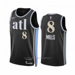 Maillot Atlanta Hawks Patty Mills #8 Ville 2023-24 Noir