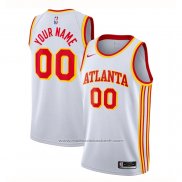 Maillot Atlanta Hawks Personnalise Association 2020-21 Blanc