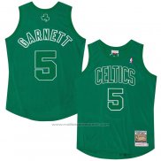 Maillot Boston Celtics Kevin Garnett #5 Mitchell & Ness 2012 Vert