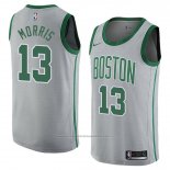 Maillot Boston Celtics Marcus Morris #13 Ville 2018 Gris