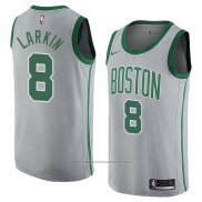 Maillot Boston Celtics Shane Larkin #8 Ville 2018 Gris