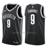 Maillot Brooklyn Nets Demarre Carroll #9 Icon 2017-18 Noir