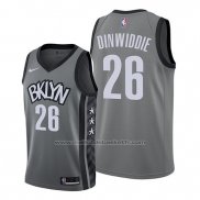 Maillot Brooklyn Nets Spencer Dinwiddie #26 Statement Edition Gris