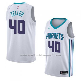 Maillot Charlotte Hornets Cody Zeller #40 Association 2018 Blanc