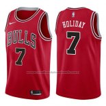 Maillot Chicago Bulls Justin Holiday #7 Icon 2017-18 Rouge