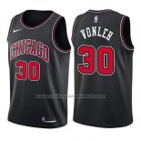 Maillot Chicago Bulls Noah Vonleh #30 Statement 2017-18 Noir