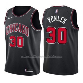 Maillot Chicago Bulls Noah Vonleh #30 Statement 2017-18 Noir