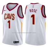 Maillot Cleveland Cavaliers Derrick Rose #1 Swingman Association 2017-18 Blanc