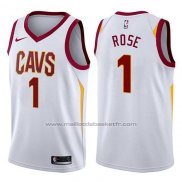 Maillot Cleveland Cavaliers Derrick Rose #1 Swingman Association 2017-18 Blanc