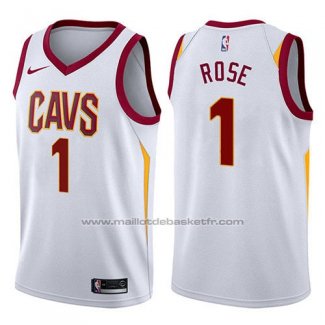 Maillot Cleveland Cavaliers Derrick Rose #1 Swingman Association 2017-18 Blanc