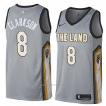 Maillot Cleveland Cavaliers Jordan Clarkson #8 Ville 2018 Gris