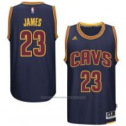 Maillot Cleveland Cavaliers LeBron James #23 Retro Bleu