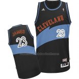 Maillot Cleveland Cavaliers LeBron James #23 Retro Noir Bleu