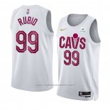 Maillot Cleveland Cavaliers Ricky Rubio #99 Association 2022-23 Blanc