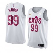 Maillot Cleveland Cavaliers Ricky Rubio #99 Association 2022-23 Blanc
