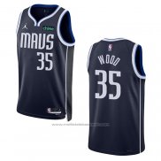 Maillot Dallas Mavericks Christian Wood #35 Statement 2022-23 Bleu