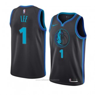 Maillot Dallas Mavericks Courtney Lee #1 Ville 2018-19 Bleu