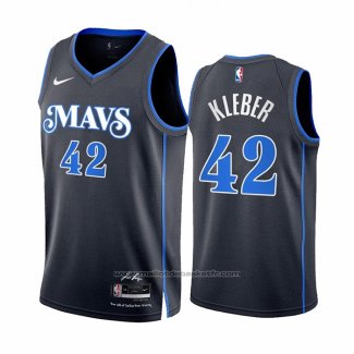 Maillot Dallas Mavericks Maxi Kleber #42 Ville 2023-24 Bleu