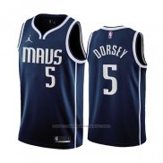 Maillot Dallas Mavericks Tyler Dorsey #5 Statement 2022-23 Bleu