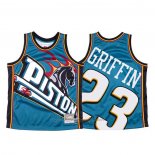 Maillot Detroit Pistons Blake Griffin #23 Mitchell & Ness Big Face Bleu