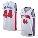 Maillot Detroit Pistons Luis Montero #44 Association 2018 Blanc