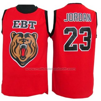 Maillot EBT Michael Jordan #23 Rouge