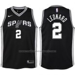 Maillot Enfant San Antonio Spurs Kawhi Leonard #2 2017-18 Noir