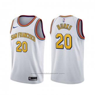 Maillot Golden State Warriors Alec Burks #20 Classic Blanc