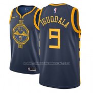 Maillot Golden State Warriors Andre Iguodala #9 Ville 2018-19 Bleu