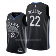 Maillot Golden State Warriors Andrew Wiggins #22 Ville 2019-20 Noir