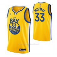 Maillot Golden State Warriors James Wiseman #33 Statement 2020 Jaune