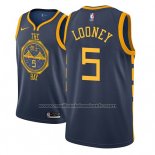 Maillot Golden State Warriors Kevon Looney #5 Ville 2018-19 Bleu