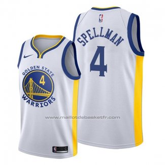 Maillot Golden State Warriors Omari Spellman #4 Association Blanc