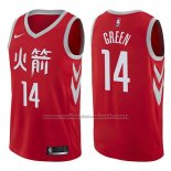 Maillot Houston Rockets Gerald Green #14 Ville 2017-18 Rouge