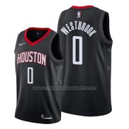 Maillot Houston Rockets Russell Westbrook #0 Statement 2019 Noir